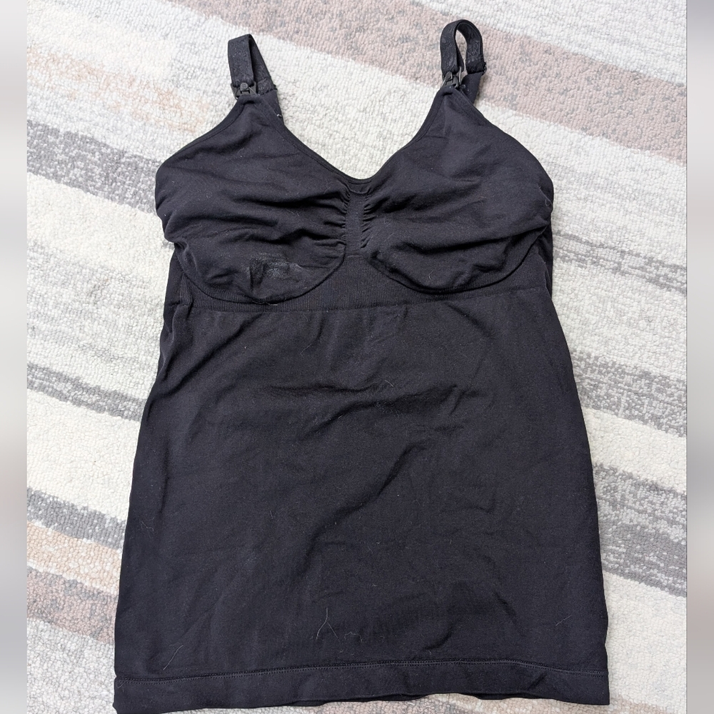 Kindred Bravely Black Maternity/Nursing Tank
